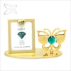 Crystocraft Home decor metal decorated with Crystals from Swarovski May birthday picture frame