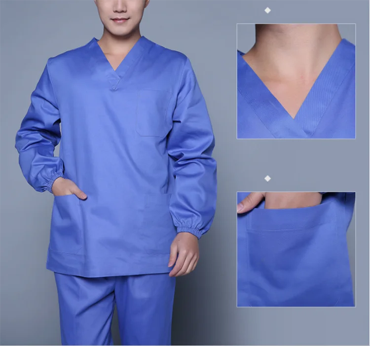 Four-stretch Nurse Uniform Salon Spa Uniform Scrubs Suit Hospital ...