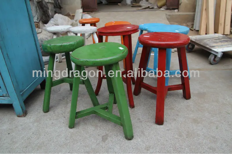 Chinese antique nature wooden round garden stool14010709 (1).jpg
