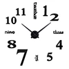 Digital modern DIY large acrylic wall clock 3D mirror surface sticker home office decor