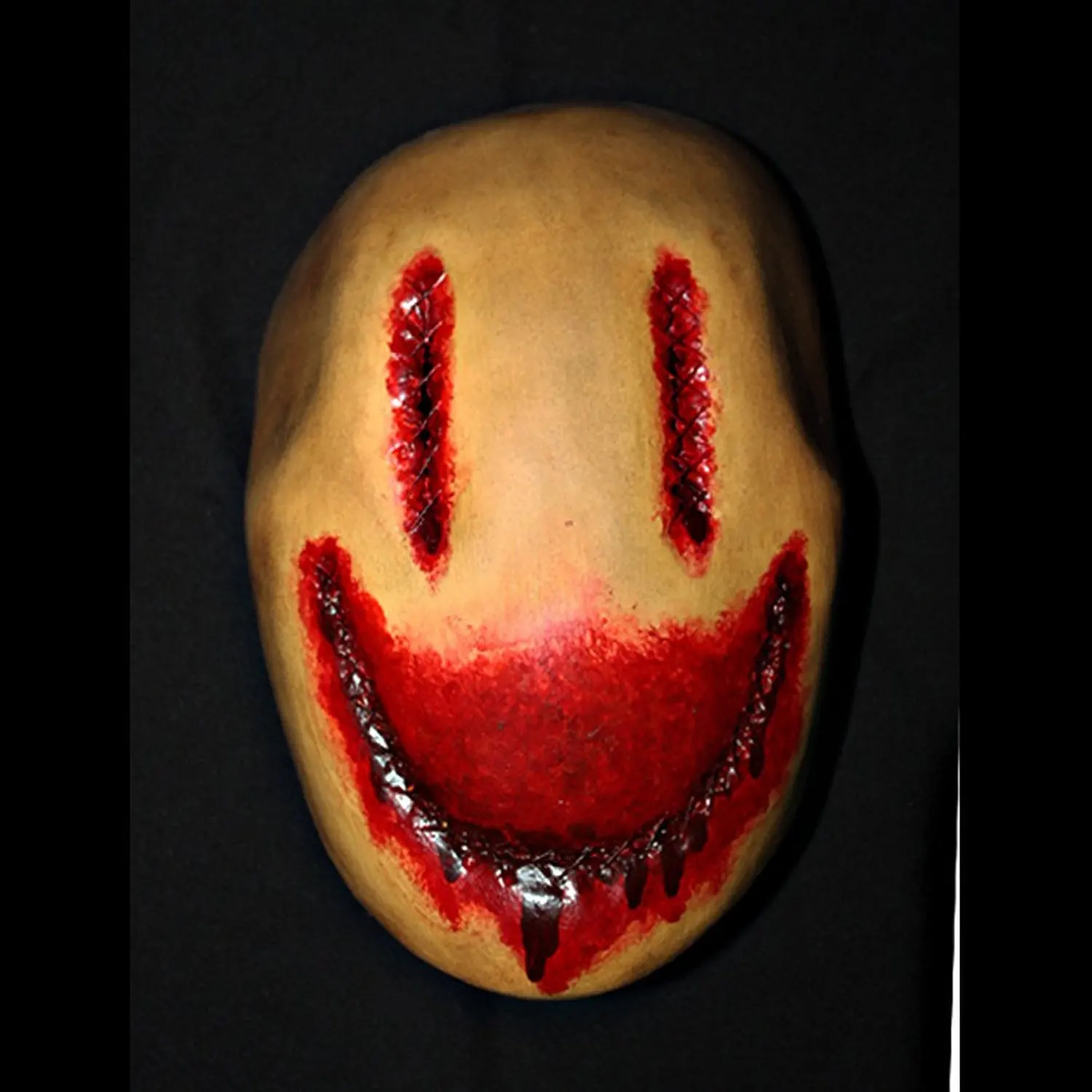 1:1 Custom Halloween Costume Cosplay Latex Smiley Mask LA11