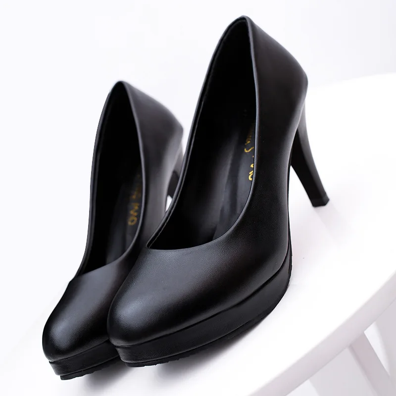 ladies black platform shoes