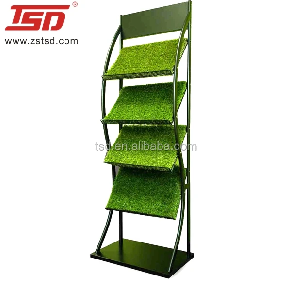 Turf Display Rack Green Grass Display Rack,Artificial Grass Metal Display Stand,Garden ...
