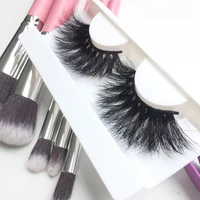 

Long and thick lashes private label eyelashes 3D luxury dramatic real mink 25 mm eyelash