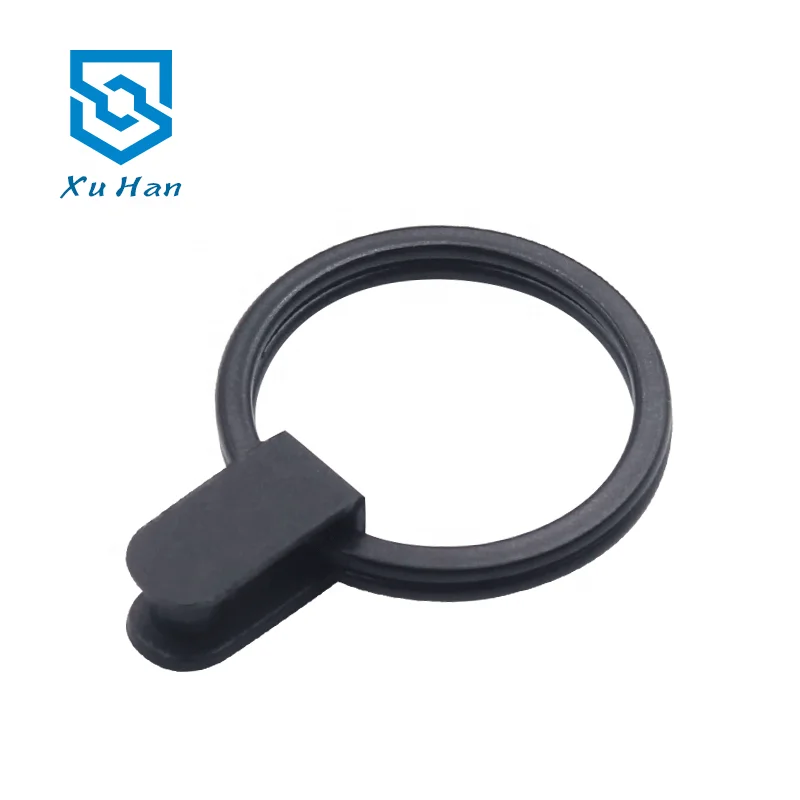 Factory Direct Sale With Black Plastic Holder Key Ring Pvc Clip Button