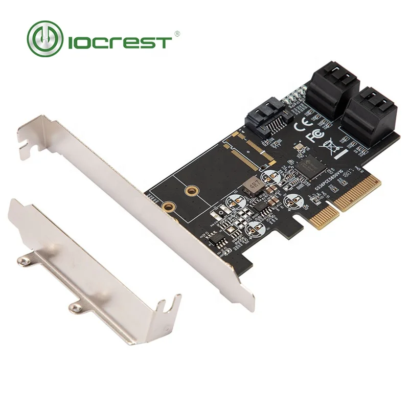 

IOCREST PCIe 3.0 to 5 ports internal SATA III 6Gb/s controller Card JMB585 chipset