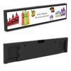Wall Mounted Restaurant Video 24 Inch Indoor Stretched Bar Lcd Display Digital Signage With Advertising