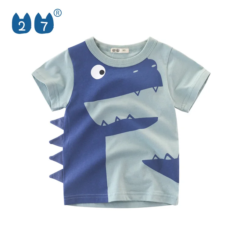 

2019 Wholesale summer style dinosaur pattern kids boys clothing