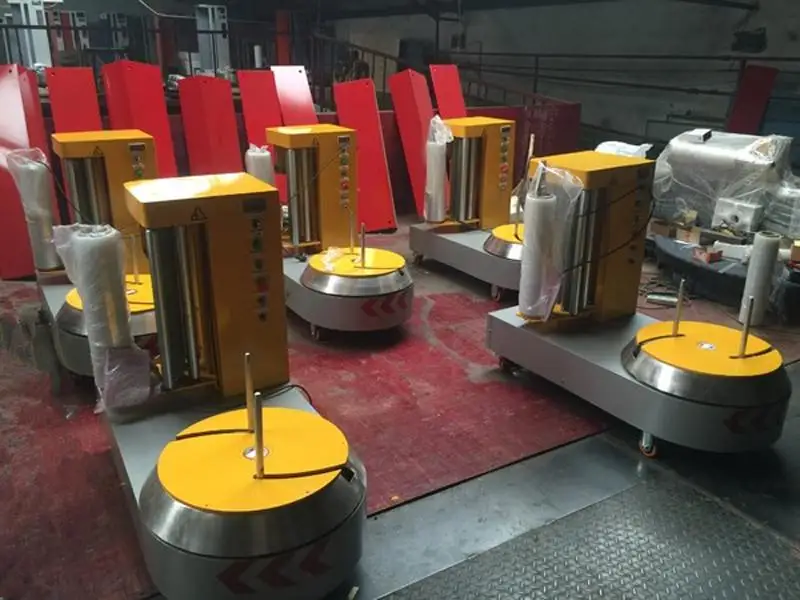 Hot sale baggage film wrapping machine with exported standard