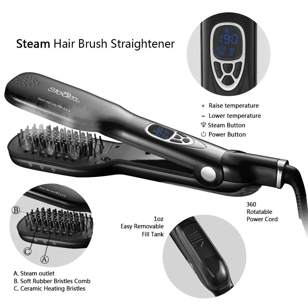 New Fashion Steam Hair Straightener Comb As Seen TV Electric