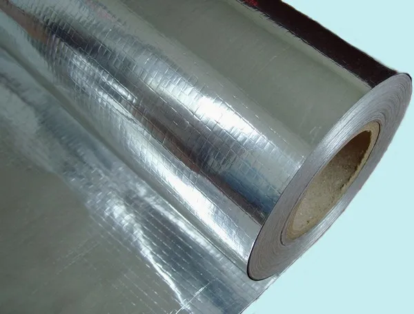 roofing sarking insulation foil metalized aluminum film with woven fabric roofing sarking insulation foil metalized aluminum film with woven fabric