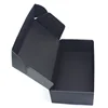 Cheap price all black cardboard box with logo gold stamp