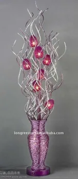 Purple Metal Flower Vase Floor Standing Lamp Lrf060 Buy Floor