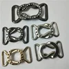 Diamond Two parts joint clasp interlocking make-up buckle Openable metal belt buckle