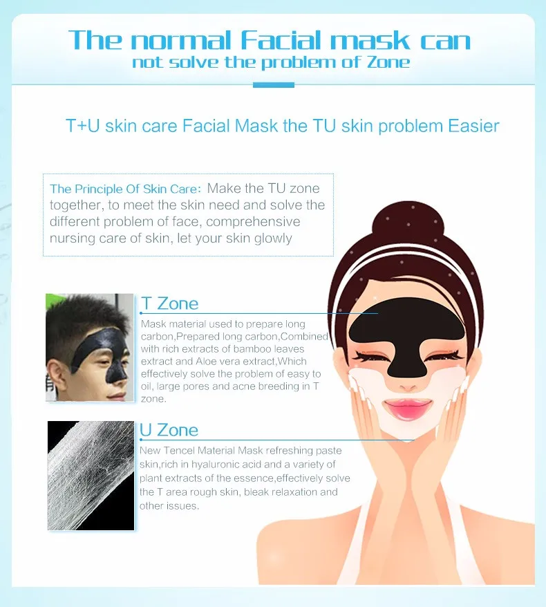 T Zone Black Facial Mask Oil Control U Zone Moisture Nourishing Tu Facial Sheet Mask Buy Facial Mask Facial Sheet Mask Tu Facial Sheet Mask Product On Alibaba Com