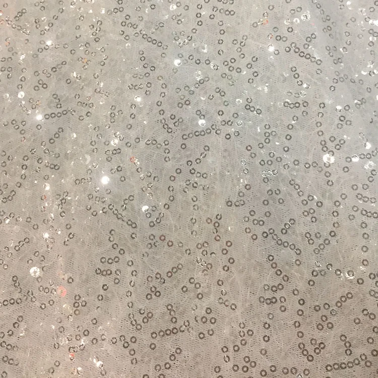 

wholesale New arrival embroidery shinning sequin lace fabric for wedding dress, N/a