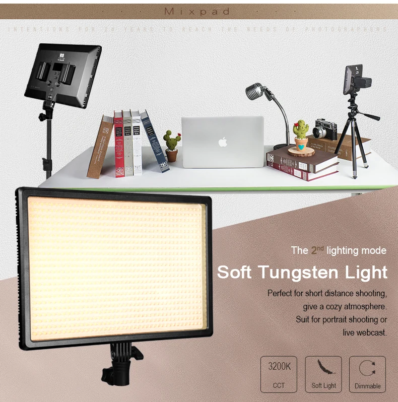 NanGuang video light Mixpad106 4 in 1 video shooting led light SMD soft LED video light for short/long distance shooting