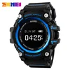 Newest style heart rate watches Men world time survival pedometer mens digital skmei 1188 3ATM water proof smart bluetooth watch