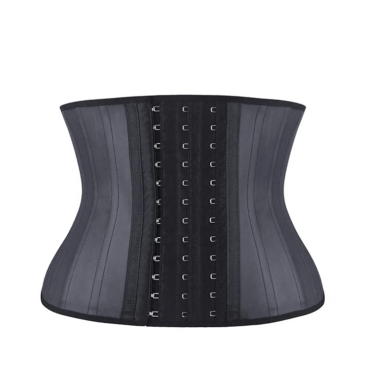 

Accept paypal 25 Bone women tight latex corset waist trainer corset for women, Black;beige
