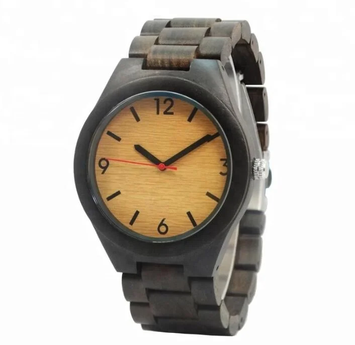 

Vogue Your Brand Custom Logo Hand Made Wooden Band Watches Men Wood Wristwatch