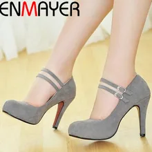 Elegantní dámské lodičky na podpatku s páskem z Aliexpress