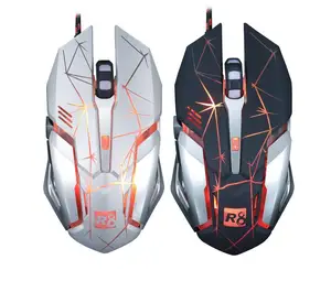 Computer Hardware LED 3600 DPI Computer Wired USB Optical 6D Gaming Mouse