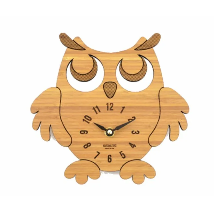 Animal Shape Bamboo Desktop Clock - Buy Animal Shape Wall Clock,Fruit ...