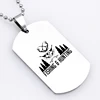 Hot Popular Drop Shipping Engrave Stainless Steel Key Chain Once Upon A Dog Handmade Dogs Tag KeyRing YP6531