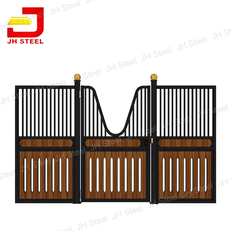 

Portable Equestrian Equipment Stalls Front Door Bamboo Panel Board Stable For Horses