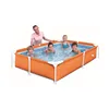pvc frame pool 56430 green rectangle children swimming pool
