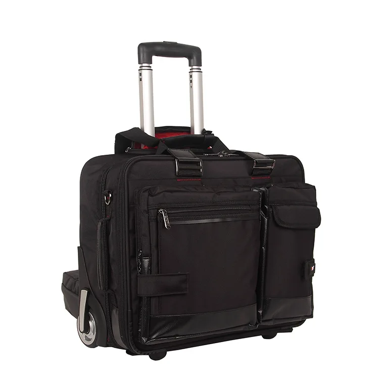 Large Capacity Perferable Short Travel Business Laptop Trolley Bag Luggage Women Men Fit 17 inch with Laptop Compartment