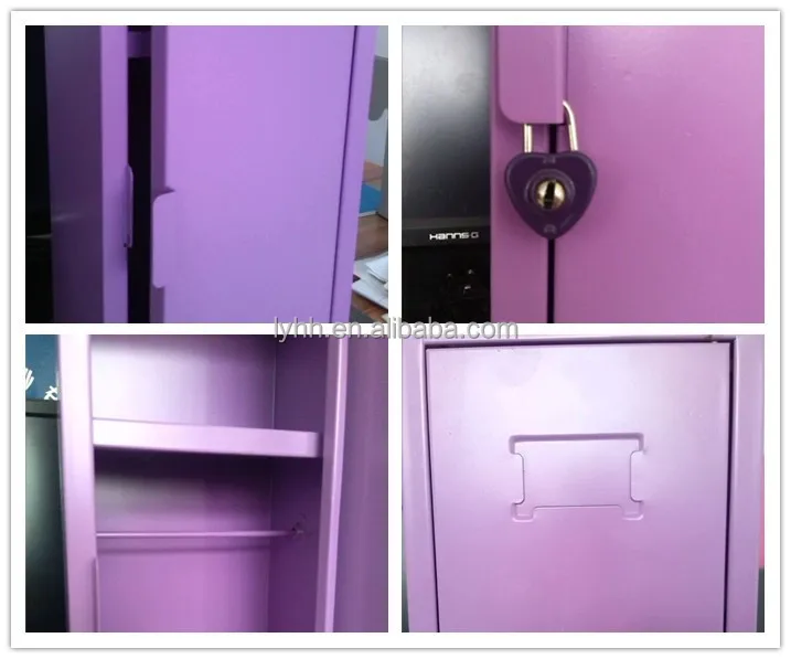 Pms Purple Doll Furniture Barbie Doll Clothes Storage Locker 18