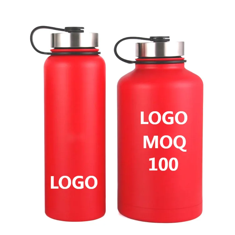 Hydro Sport Big Capacity 32oz 40oz 18oz BPA Free Insulated Stainless Steel Drink Water Bottle Flask 64 40 32 oz Wide Mouth