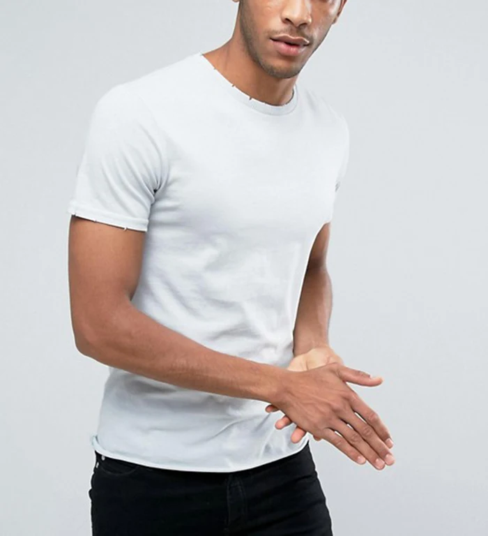 white plain t shirt for men