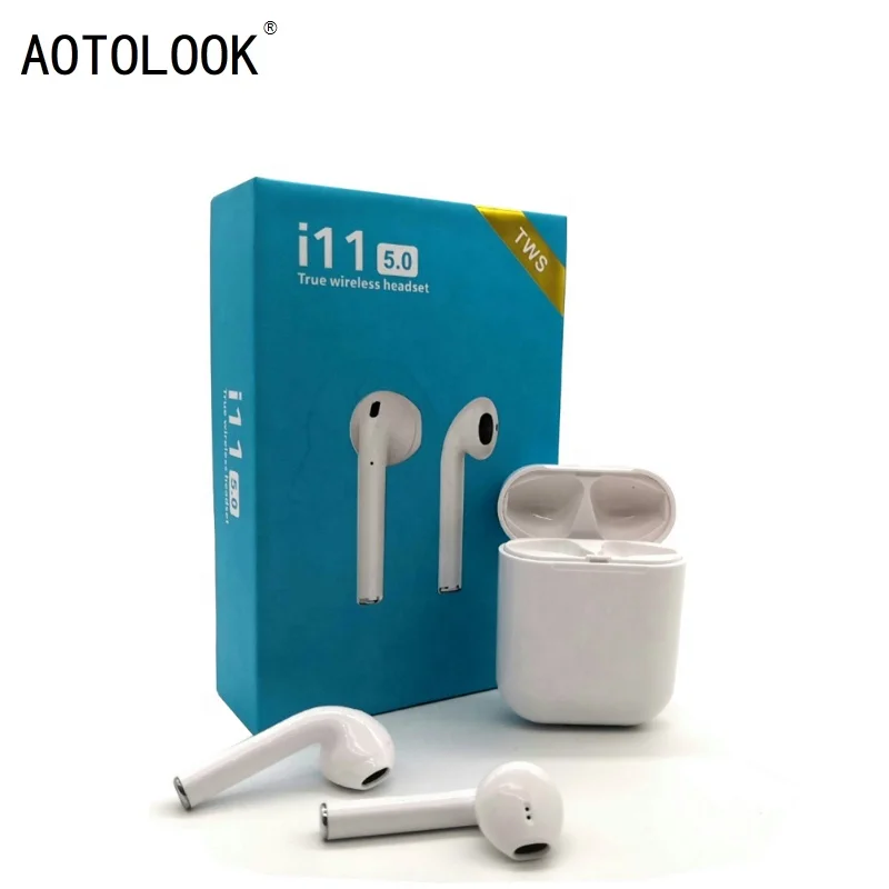 

AOTOLOOK i11 TWS 5.0 earphone wireless bluetooth super bass Sport earphone stereo earbuds bluetooth Suitable for Android iPhone