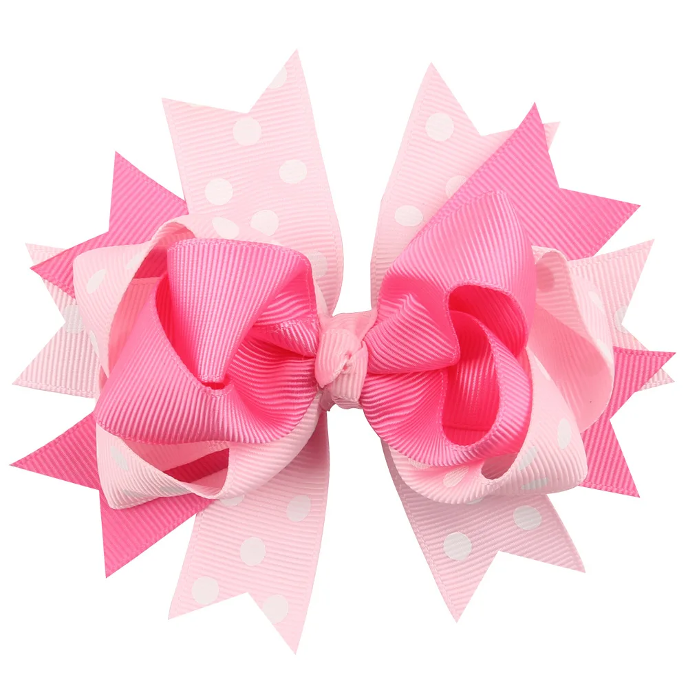 Bowknot Baby Girls Hair Clips Pin Bows Barrette Hairpin Accessories For
