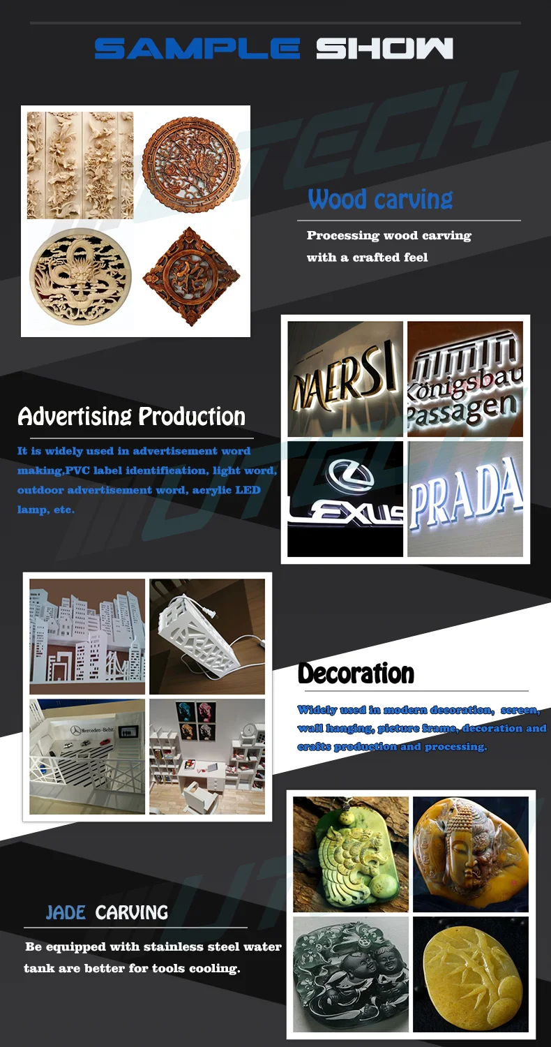 Art Carving Wood MDF Acrylic PVC Soft Metal CNC Router 6090 metal prices