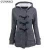 CUHAKCI 2018 New Parkas Women Thickening Coat Cotton Parka Hoodies Jacket Womens Outwear Parkas For Winter S-6XL