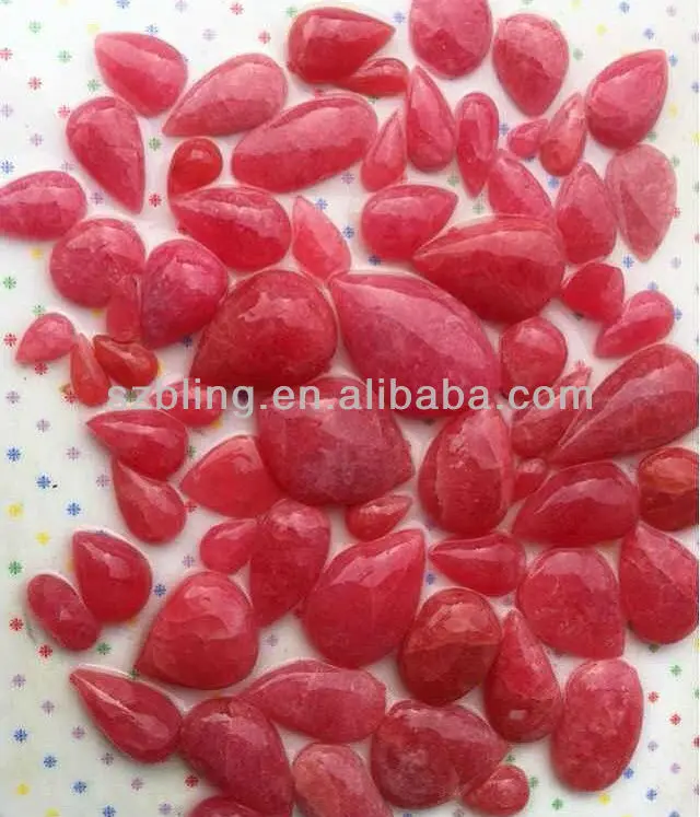 wholesale natural Argentina Rhodochrosite pear cut for jewelry making.jpg