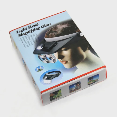 
Portable led light head magnifying glass / head magnifier mirror 
