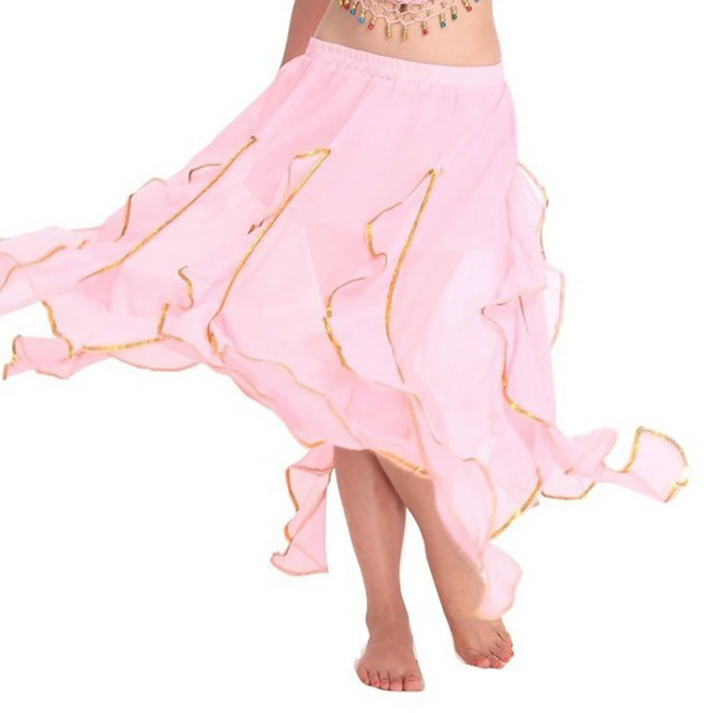 Bestdance Belly Dance Costume Women's Asymmetric Maxi Tribal Chiffon