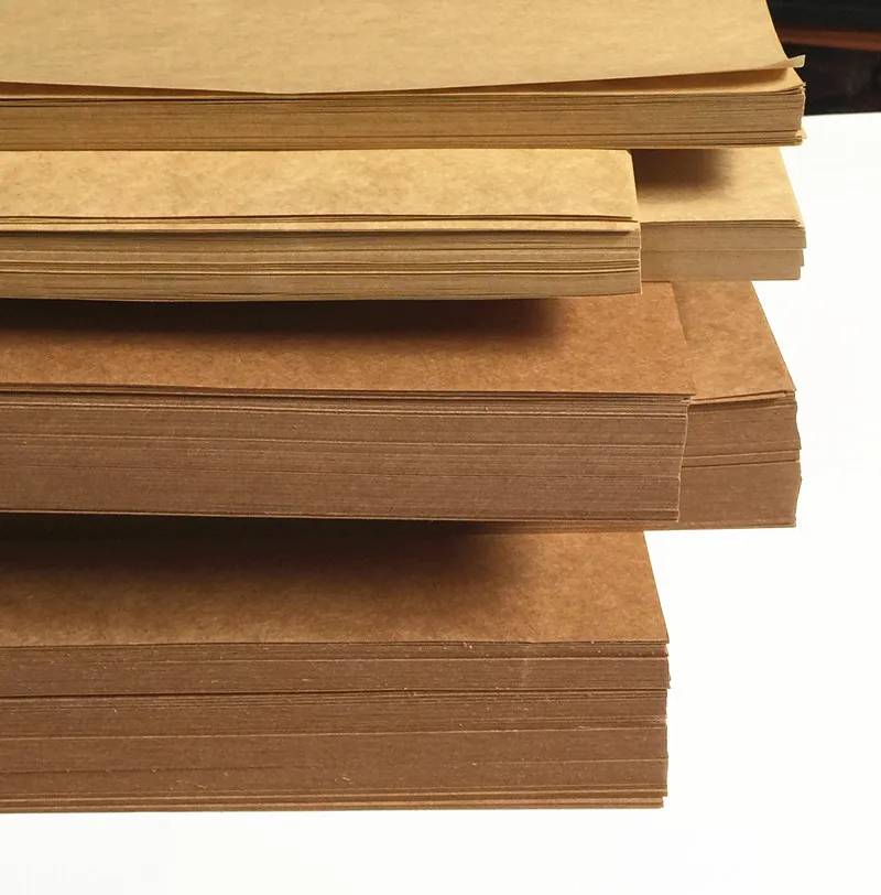 100 Sheet A4 Kraft Paper Brown Blank Sheets Recycled Handmade Card