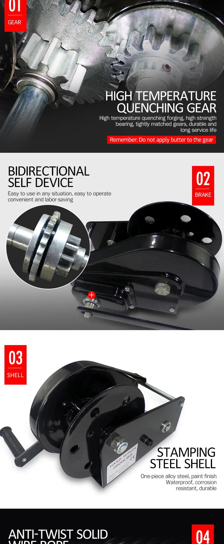 Reversible Lifting Hand Mini Hand Crank Anchor Winch 1200bl 5m Buy