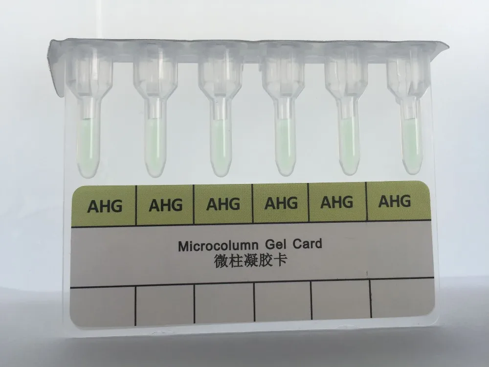 New Wholesale Product Microcolumn Gel Card For Abo Rhd Blood Grouping
