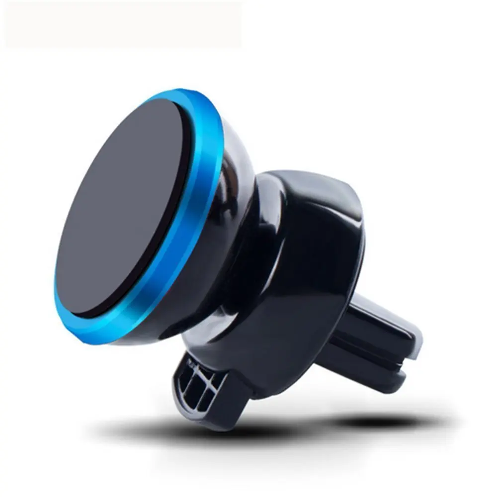 Car Mount,Cyber Roll Air Vent Magnetic Mobile Phone Car Vehicle Holder 360 Degree Rotation Vehicle-mounted Support Compatible with iPhone 6 6S Plus 5 Galaxy S7 S6 edge S5 SONY HTC LG (Blue)