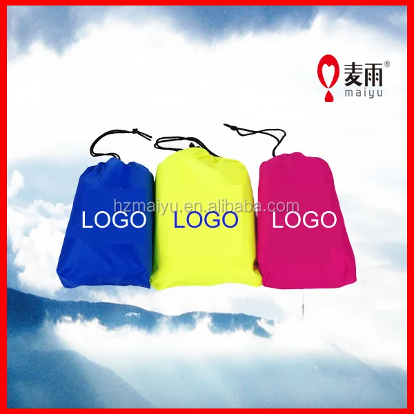 
Maiyu adult breathable 100% polyester waterproof rain poncho with sleeves 