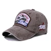unstructured 6 panel hat applique embroidery soft distressed dad cap hat