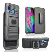 

Hard PC TPU Case Phone Case smartphone Full Cover Robot clip holster For samsung galaxy A10 A20 A30 A40 A50 A60 A70