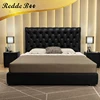 New design pu sleeping bed with storage