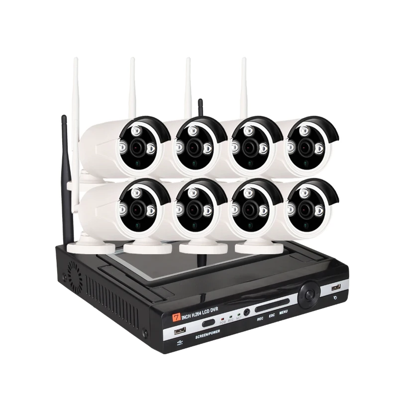 Allinone 8 Ch True Hd Outdoor Home Security Wireless Video